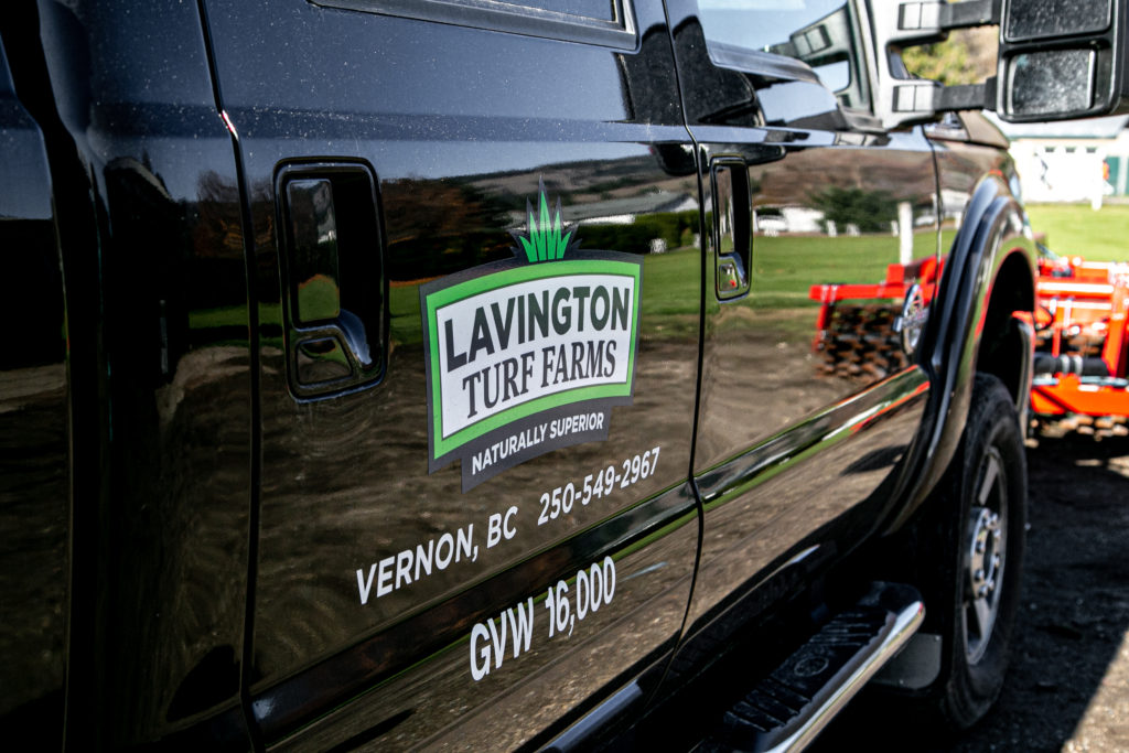 Lavington turf farms truck